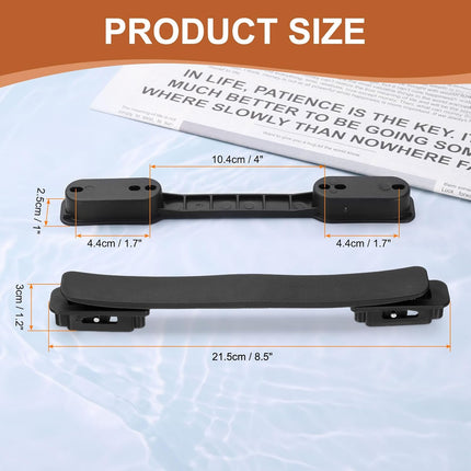 Luggage Handle Replacement 8.5 Inch Suitcase Handle Carry Strap Plastic Pull Handle Grip Luggage Replacement Parts with Screws for Suitcase Box Luggage Case, Black.