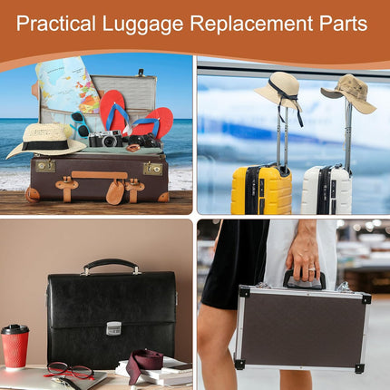 Luggage Handle Replacement 8.5 Inch Suitcase Handle Carry Strap Plastic Pull Handle Grip Luggage Replacement Parts with Screws for Suitcase Box Luggage Case, Black.