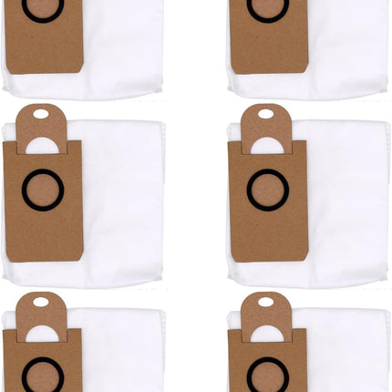 6 Pack Dust Bags for iHome AutoVac Nova Self Empty Robot Vacuum Replacement Accessory Parts.