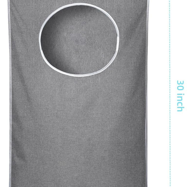 Hanging Laundry Hamper Bag with 2 Different Types of Hooks, Size 20 x 30 Inch Door Laundry Hamper Storage Bag for Dirty Clothes, Blankets, and Toys (Grey, 1-Pack).