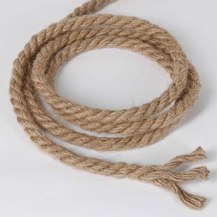 10mm Jute Rope, 50 Feet 3/8 inch Heavy Duty and Thick Twine Decorative Rope for Crafting, Cat Scratch Post, Gardening, Farmhouse Decor, Home Decor.