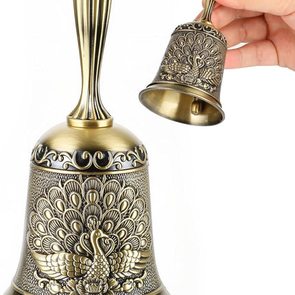 Hand Bell Ringing Bells Loud Service Call Bells Handbells for Seniors Bedside Wedding Dinner Meditation.