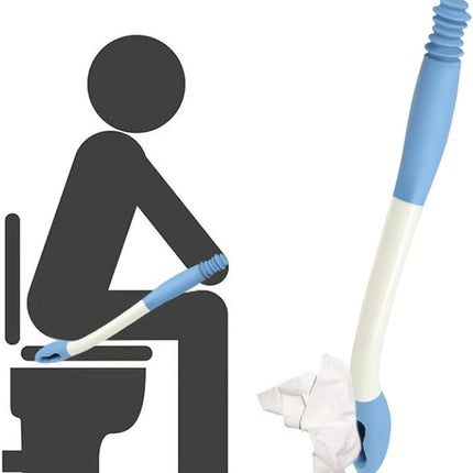 Toilet Aids for Wiping, Long Reach Butt Wiper Helper Wand 15" Toilet Aid Tools Comfort Bottom Buddy Wiping Aid for Senoir Pregnant After Surgery Overweight People.