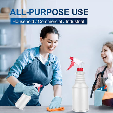 Spray Bottles Empty Spray Bottle 3 Pack Refillable Plastic Spray Bottles 750ML Leak Proof Water Spraying Bottle with Colorful Trigger Sprayer for Cleaning Gardening Household.