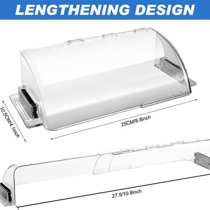 Air Vent Deflectors Adjustable Heat and Vent Cover Clear 2PCS Magnetic Air and Heat Deflector for Floor Vent Sidewalls and Ceiling Registers,8”-11”.
