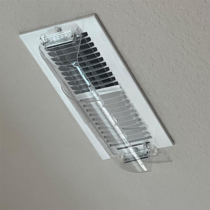Air Vent Deflectors Adjustable Heat and Vent Cover Clear 2PCS Magnetic Air and Heat Deflector for Floor Vent Sidewalls and Ceiling Registers,8”-11”.