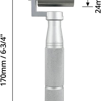 1.5" Stainless Steel Home Wallpaper Seam Roller Wall Paper Construction Tool Seam Flat Roller Paint Tool.