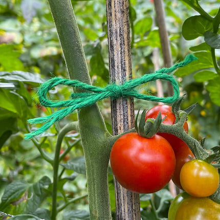 Jute Garden Twine, 328 Feet 3mm Heavy Duty Tomato Twine, Green Plant Ties for Gardening, Climbing Plants, Vegetables, Crafting.
