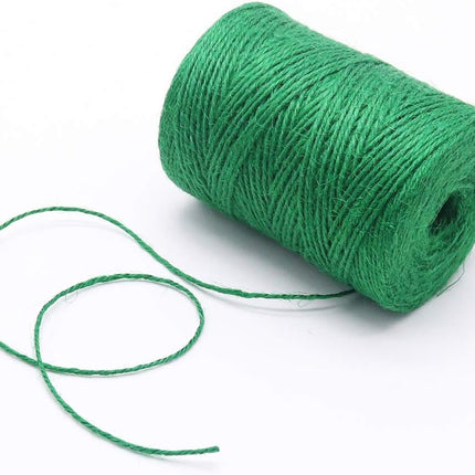 Garden Twine, 656 Feet 2mm Green Jute Twine for Gardening, Plant Ties for Climbing Plants, Tomatoes, Vegetables, Crafts.