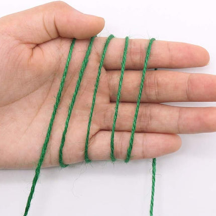 Garden Twine, 656 Feet 2mm Green Jute Twine for Gardening, Plant Ties for Climbing Plants, Tomatoes, Vegetables, Crafts.