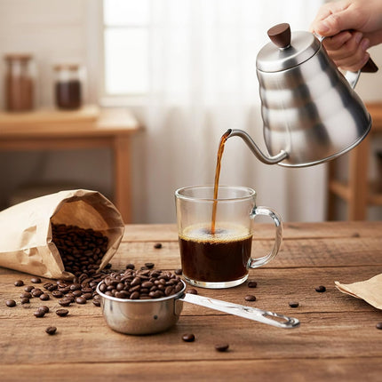 2 Pcs 1/4 Cup Stainless Steel Measuring Cup, 60ml, 2oz Metal Measuring Cups Coffee Measuring Cups Measure Scoop or Cooking, Baking, Kitchen Wet and Dry Ingredients, Dishwasher Safe.
