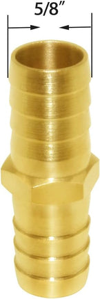 3PCS Solid Brass 5/8" Hose Repair Connectors with Stainless Steel Clamps Small Garden Water Hose End Parts Repair Kit Fitting.