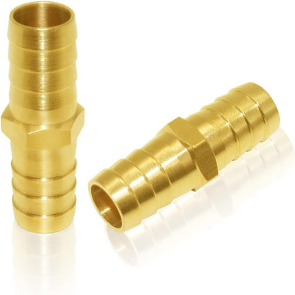 3PCS Solid Brass 5/8" Hose Repair Connectors with Stainless Steel Clamps Small Garden Water Hose End Parts Repair Kit Fitting.