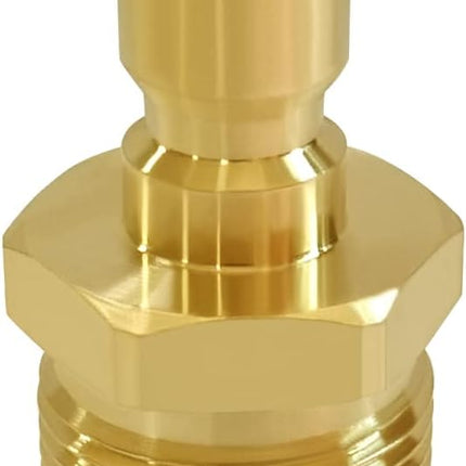 Pressure Washer Coupler M22-14mm Male Thread to 1/4" Quick Connector Plug Fitting for High Pressure Water Gun Hose 4500PSI.