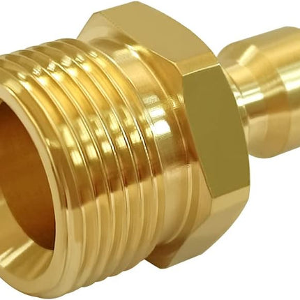 Pressure Washer Coupler M22-14mm Male Thread to 1/4" Quick Connector Plug Fitting for High Pressure Water Gun Hose 4500PSI.