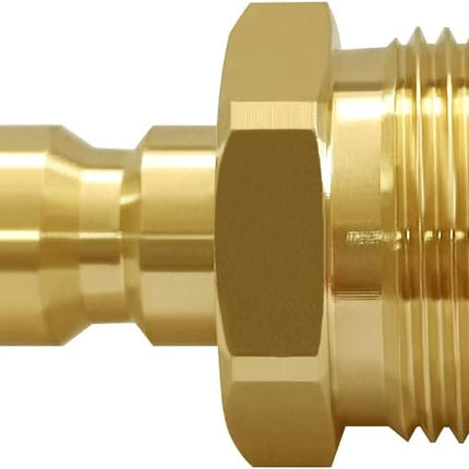 Pressure Washer Coupler M22-14mm Male Thread to 1/4" Quick Connector Plug Fitting for High Pressure Water Gun Hose 4500PSI.