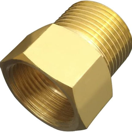 3/4" NPT Thread Female × 3/4" NPT Thread Male Brass Pipe Fitting Adapter （pack of 2).