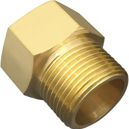 3/4" NPT Thread Female × 3/4" NPT Thread Male Brass Pipe Fitting Adapter （pack of 2).