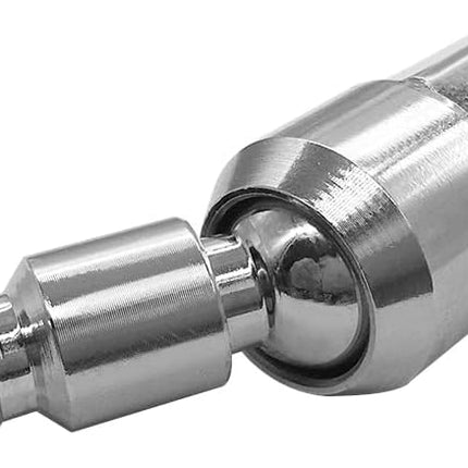 2PCS 1/4" NPT Male + 2PCS 1/4" NPT Female Thread Air Plug Industrial Swivel Coupler Steel Chrome Plating Construction.