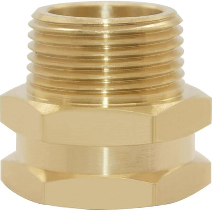 3/4" Female GHT Thread x 3/4" Male NPT Thread Brass Pipe Fittings Adapter (Pack of 4).