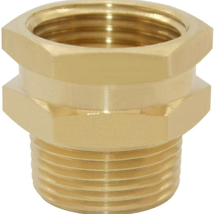 3/4" Female GHT Thread x 3/4" Male NPT Thread Brass Pipe Fittings Adapter (Pack of 4).