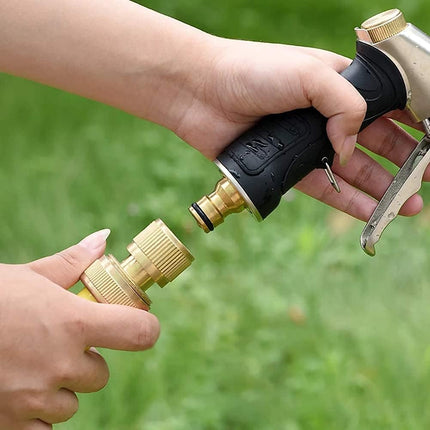 1/2" ID Hose Solid Brass Fitting Closed Flow Garden Tools Quick Repair Damaged Leaky Adapter Garden Water Irrigation Quick Connector (Pack of 2).