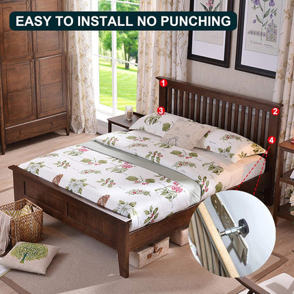 Adjustable Threaded Bed Frame Anti-Shake Tool, Headboard Stoppers, Bedside Anti Shake Tool for Beds Cabinets Sofas, 4PCs, 30-68mm.