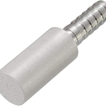 Aeration Stone 0.5 Micron Stainless Steel Oxygenation Diffusion Stone 1/4" Barb for Home brewing Wine Beer Soda + 20 Inch Silicone Hose (Pack of 2).