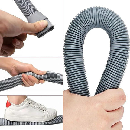 6 Feet Universal Washing Machine Drain Hose Flexible Dishwasher Drain Hose Extension Kits Corrugated Washer w/ 2 Clamps 1 adapter 1 U-Bend Holder.