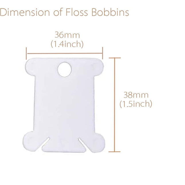 Embroidery Floss Bobbins 150pcs Embroidery Thread Holder Floss Holder Thread Bobbins for Cross Stitch Crafting Sewing.