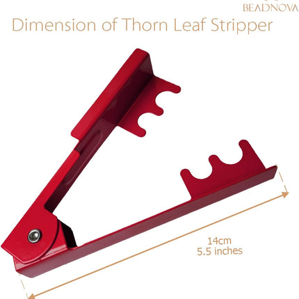 Rose Thorn Stripping Tool Stripper Metal Stripper Thorn Remover for Floral DIY and Gardening (3pcs, Red Green and Pink).