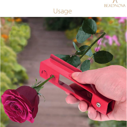 Rose Thorn Stripping Tool Stripper Metal Stripper Thorn Remover for Floral DIY and Gardening (3pcs, Red Green and Pink).