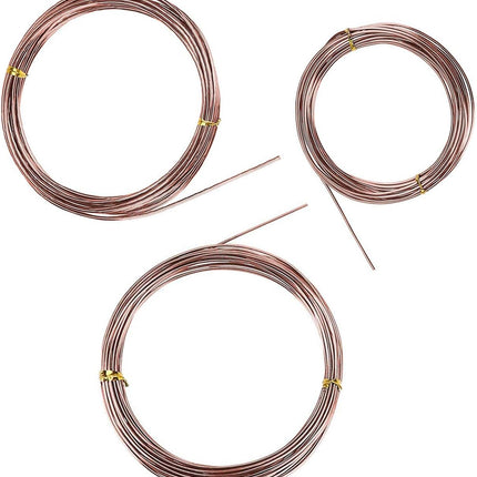 Plant Training Wire 98 Feet Copper Bonsai Tree Aluminium Plant Wire for Training Indoor and Outdoor (Copper, 2mm, 30m).