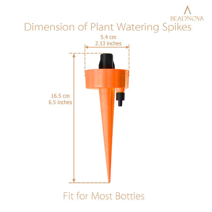 Plant Self Watering Spikes Automatic Irrigation Equipment Adjustable Self Watering Spikes for Plants with Slow Release Control Valve (Orange Blue Green, 6pcs).