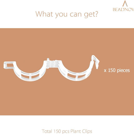 150Pcs Tomato Clips Plant Clips Garden Clips Vine Clips Tomato Trellis Clips for Tomato Vine Vegetable (150PCS).