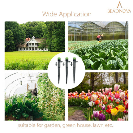 Irrigation Drippers 50pcs Drip Emitters for 1/4 Inch Irrigation Sprinkler 360 Degree Micro Sprinkler Adjustable Drip Heads Drippers for Garden Patio Lawn.