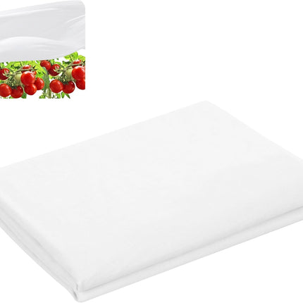 15 x 10 Ft Plant Sun Protection Cloth, Garden Plant Shade Cloth, Non-Woven White Light Refraction Sunshade Cloth for Protecting Plants Vegetable Rows from Direct Sunlight.