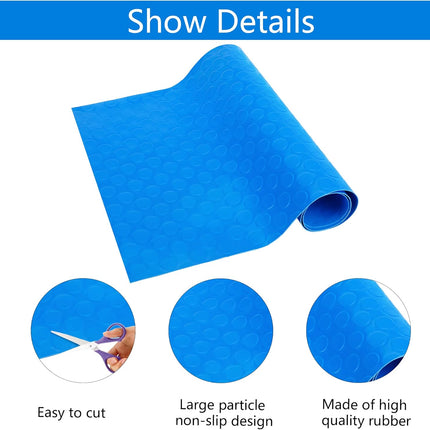 16" x 36" Pool Ladder Mat-Large Swimming Pool Step Mat with Non-Slip Texture-Protective Ladder Pad for Above Ground Pools Liner and Stairs (Dots).