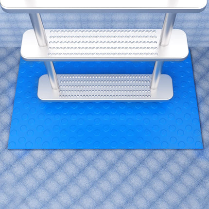 16" x 36" Pool Ladder Mat-Large Swimming Pool Step Mat with Non-Slip Texture-Protective Ladder Pad for Above Ground Pools Liner and Stairs (Dots).
