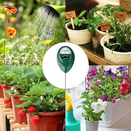 Extended Long Probe Soil Moisture Meter, 2 Pack Plant Water Meter Soil Meter Moisture Sensor Hygrometer for Indoor Outdoor Plant Care,No Battery Needed(Green).
