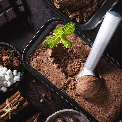 Ice Cream Scoop,7 inches Nonstick Anti-Freeze One Piece Aluminum Scooper Spoon, Heavy Duty Durable Design, Easy Clean, for Gelato, Cookie Dough, Sorbet, Almond (Silver).