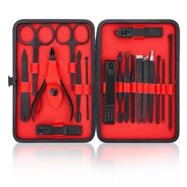 Manicure Set-Stainless Steel Nail Care Set-Professional Ingrown Toenail Clipper Grooming Tool-Pedicure Kit & Toe Nail Cutter-Thick Nail Scissors Toiletries with Cuticle Trimmer.