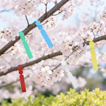 500 Pcs White Plastic Plant Tree Tags Nursery Garden Lables 2x20cm Wrap Around Hanging Tags Nursery Garden Stakes Large Writing Surface.