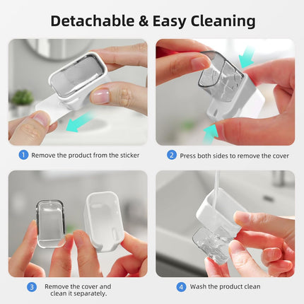 Toothbrush Cover Travel 2PCS, Stay Closed with Band Electric Toothbrush Covers Caps, Toothbrush Head Cover for Travel, Camping, Bathroom, Business, Grey.