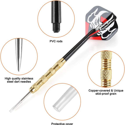 Metal Tip Darts, Steel Tip Darts, 18 Grams Professional Metal Darts, Darts Metal Tip Set, Metal Darts for Dartboard.