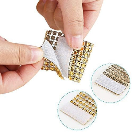 100pcs Napkin Rings, Gold Napkin Rings Buckles for Table Decorations, Wedding, Dinner, Party, DIY Decoration.
