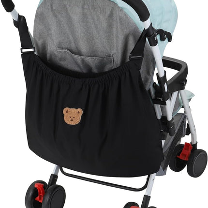 Universal Stroller Organizer, Large Storage Stroller Bag Fits for Uppababy, Nuna, Britax, Doona Strollers, Non-Slip Adjustable Storage Caddy Accessories for Stroller Crib.