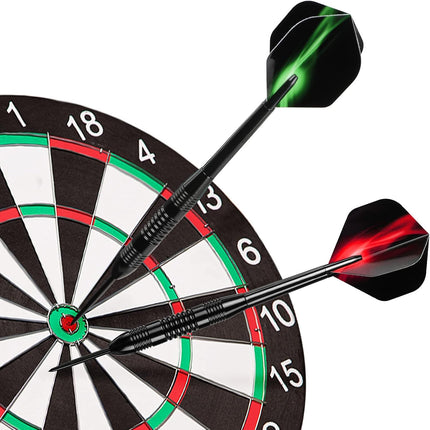 Darts Metal Tip Set, 12 Pack Steel Tip Darts Darts Set 24Grams Professional Metal Darts.