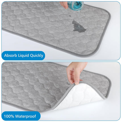 3 Pack Waterproof Changing Pad Liners, Reusable Portable Diaper Changing Pad Covers.