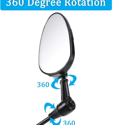 2 Pack Bike Helmet Mirror, 360 Degree Adjustable Lightweight Bicycle Cycling Rear View Helmet Mirror for Cycling, Cycling Accessories.